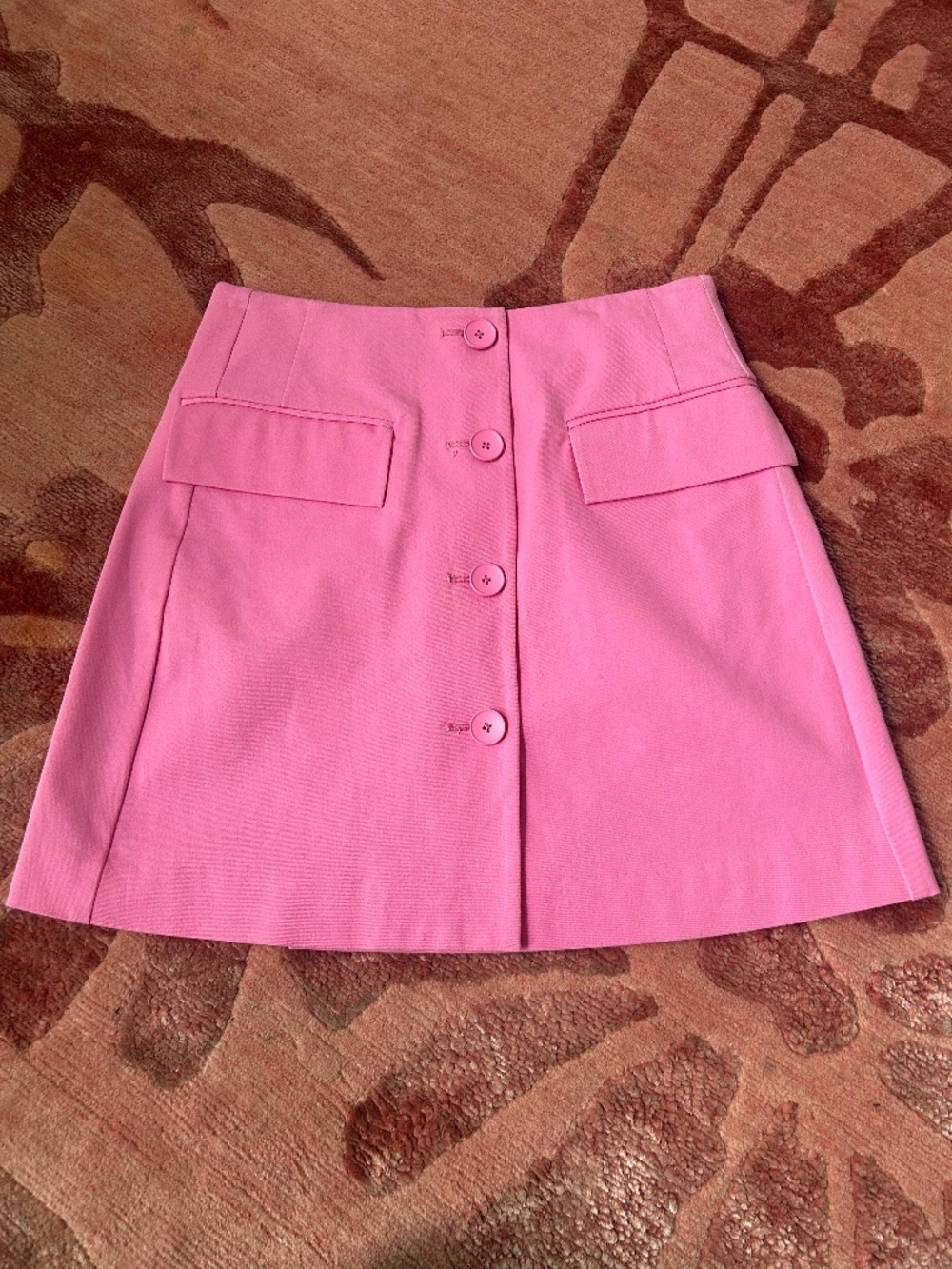 Derek Lam Crosby Pink Button-Front Mini Skirt – Size 4